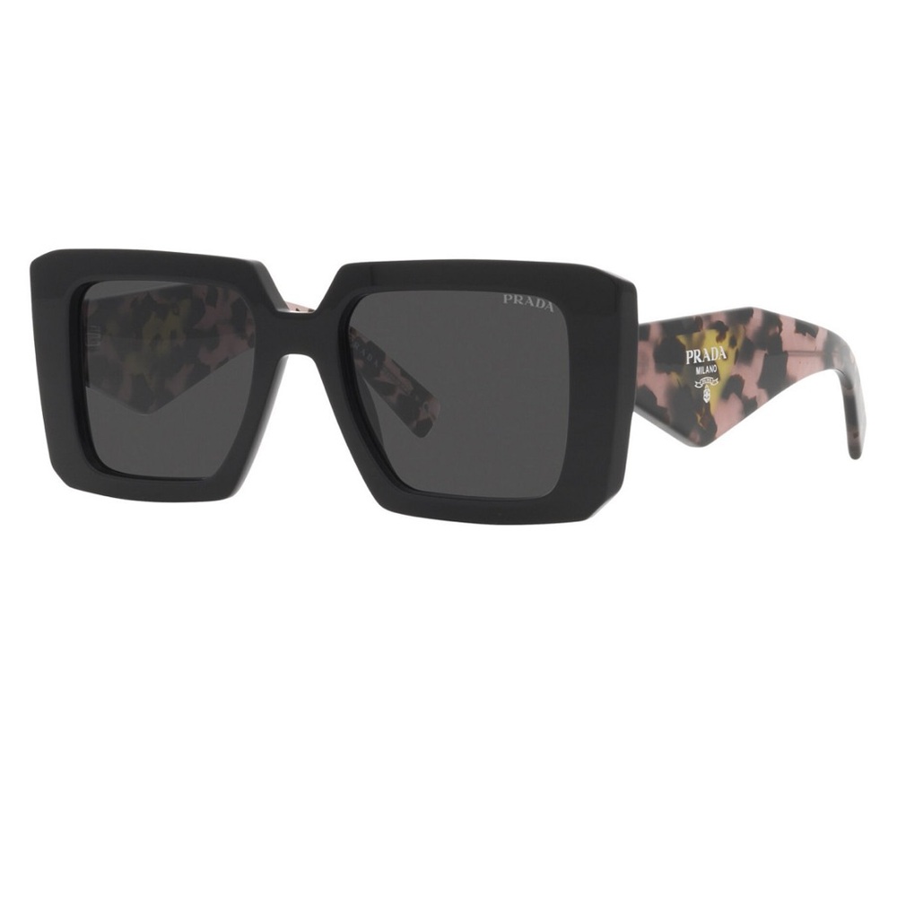 Prada Black and Brown Patterned Sunglasses